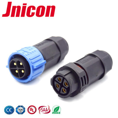 IP67 M25 4 Pin 30A Dış Mekan Güç Konektörü Hızlı Açılan Tel Konektörü