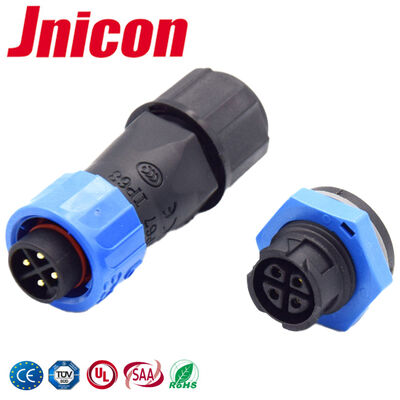 IP68 10A Waterproof Solder Connectors Panel Mount Screw Electrical M16 Connectors