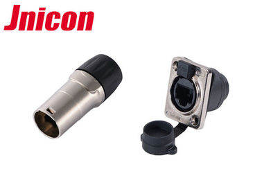 Jnicon RJ45 Su Geçirmez Ethernet Bağlayıcısı IP65 Panel Montajı Kararlı Performans
