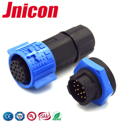 IP67 12 Pin Plug And Socket M19 5A Düşük Voltajlı Su geçirmez 300 Volt Dairesel Bağlayıcılar