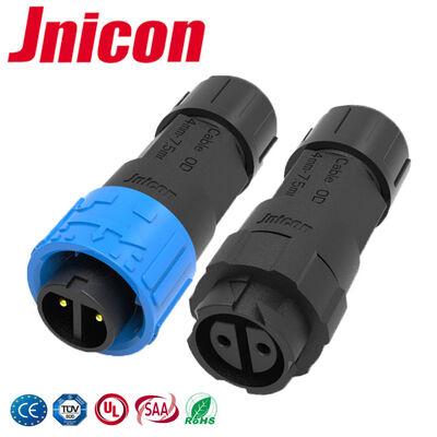 M16 10A 2 Pin IP68 Konnektör 300V Elektrikli Erkek Dişi Hızlı Konnektörler