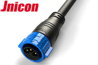 Jnicon IP67 Fişli Elektrik Konnektörleri 3 Güç 13 Sinyali Kabloyla Kilitle