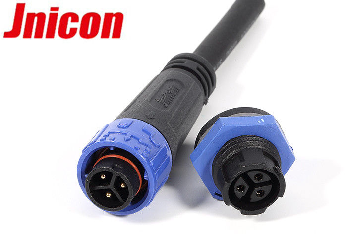 LED Dış Aydınlatma için su geçirmez 3 Pin Erkek Dişi Konnektör IP67 / IP68