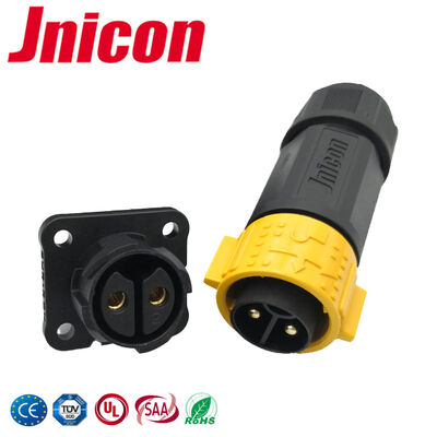 M25 Panel Mount Dairesel Bağlantı 40A Su geçirmez Güç Bağlantısı 2 Pin