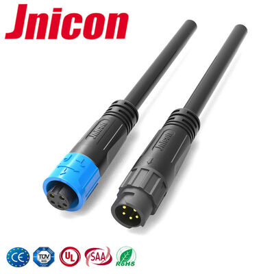 PA66 Büyüme Işıkları İçin İtme Çekme Kablo Bağlantıları M12 5 Pin 10A