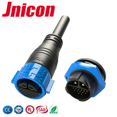M25 Bakır Altın Kaplama Su geçirmez Plug Soket Multi Pin 22 Pin Sinyal Güç Bağlantıları