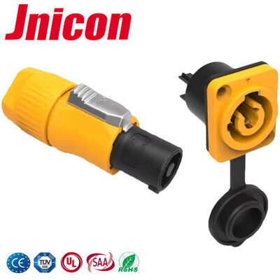 Jnicon 20A Su geçirmez elektrik bağlantısı IP65 Powercon Plastik Su geçirmez fiş soketi