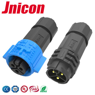 PA66 20A Endüstriyel DC Su geçirmez Bağlantısı IP67 M19 3 Pin Dairesel Bağlantısı