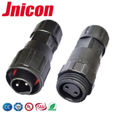 M16 2 Pin Tel Hızlı Bağlantı Konnektörleri -40℃~105℃ 10A 300V Su Geçirmez Konnektör