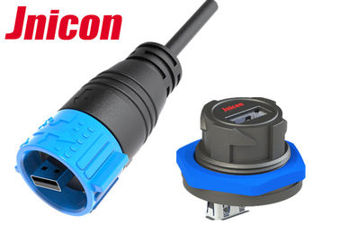A Tipi IP Sınıflı USB Konnektörleri Erkek-Kadın Yüksek Dayanıklılık UV Dayanımı